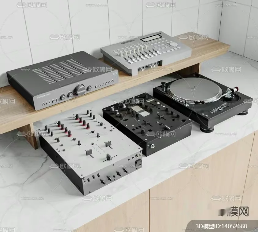 Modern Electronic Equipment 3D Model – 10374 – VRAY Render