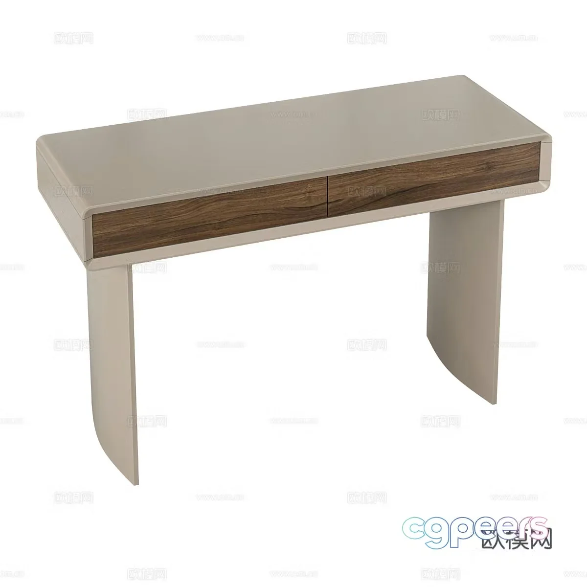 Nordic simple desk desk simple desk study desk 3d model