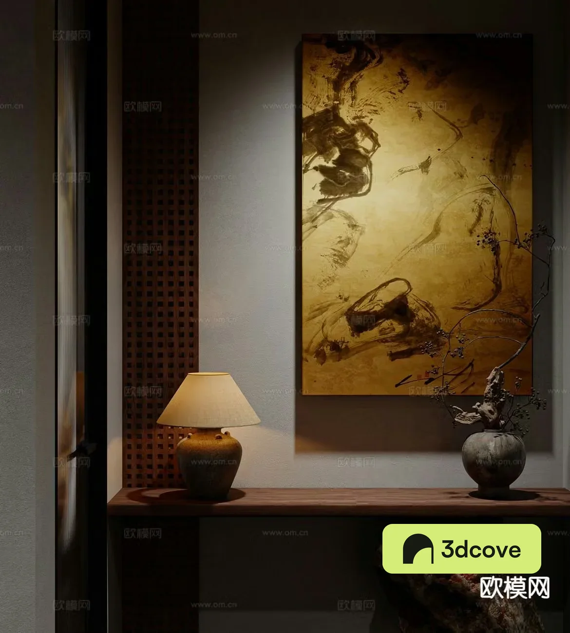 New Chinese style decorative painting hanging painting abstract painting