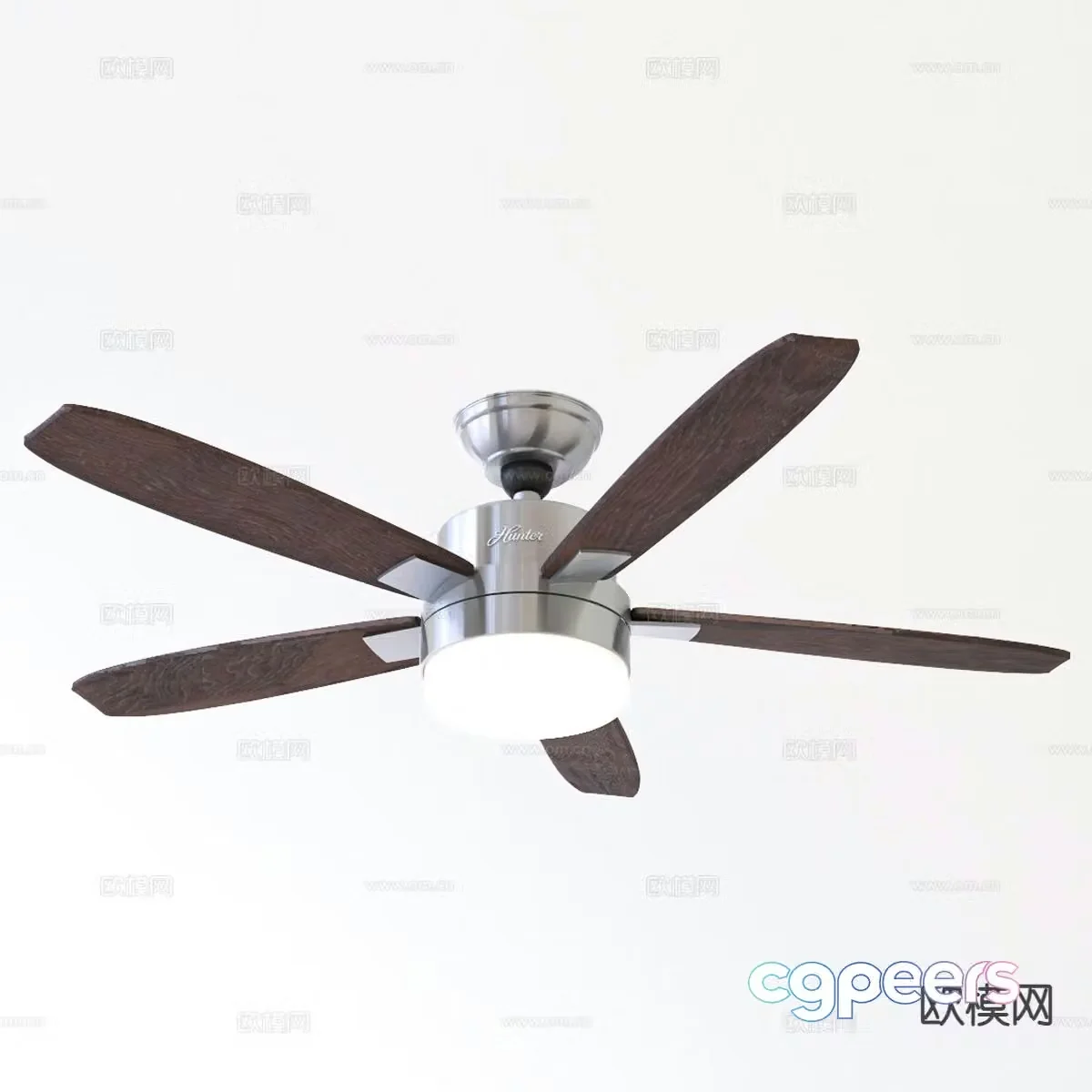 Wabi-sabi chandelier fan chandelier 3d model