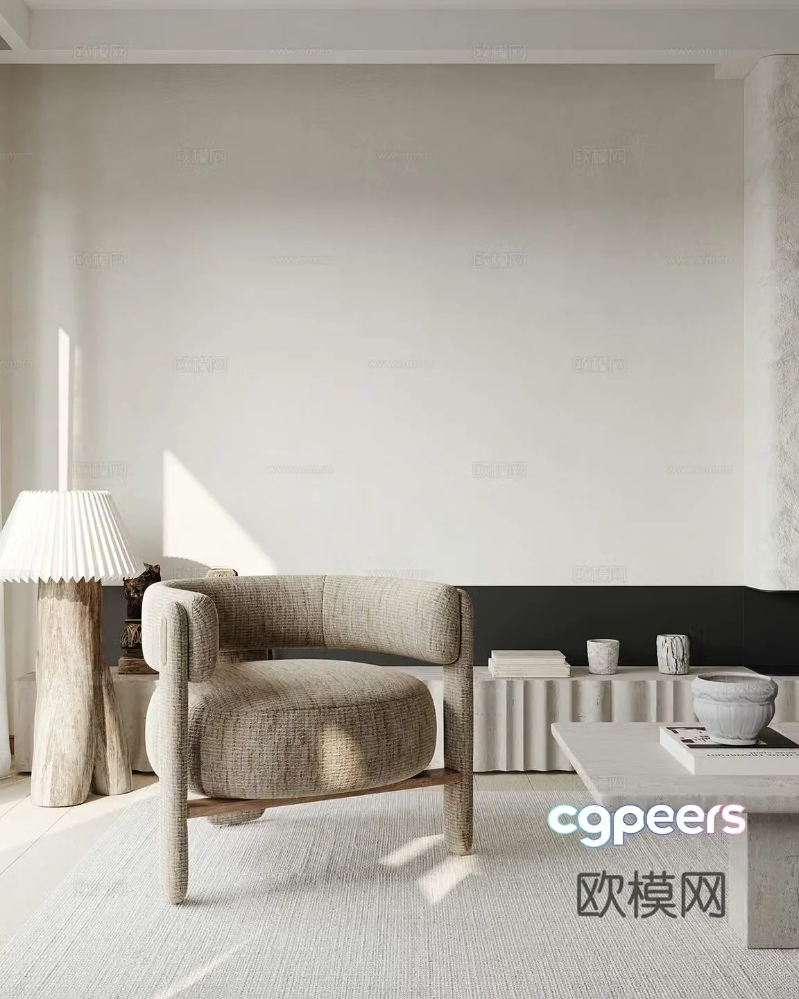Modern living room 3d model