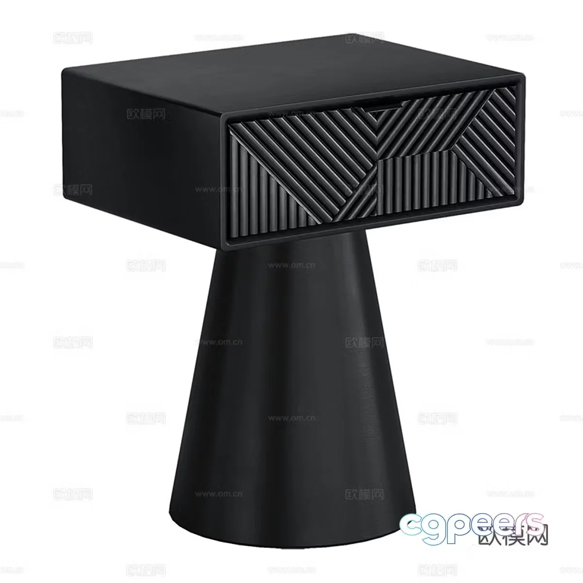 Modern bedside table 3d model