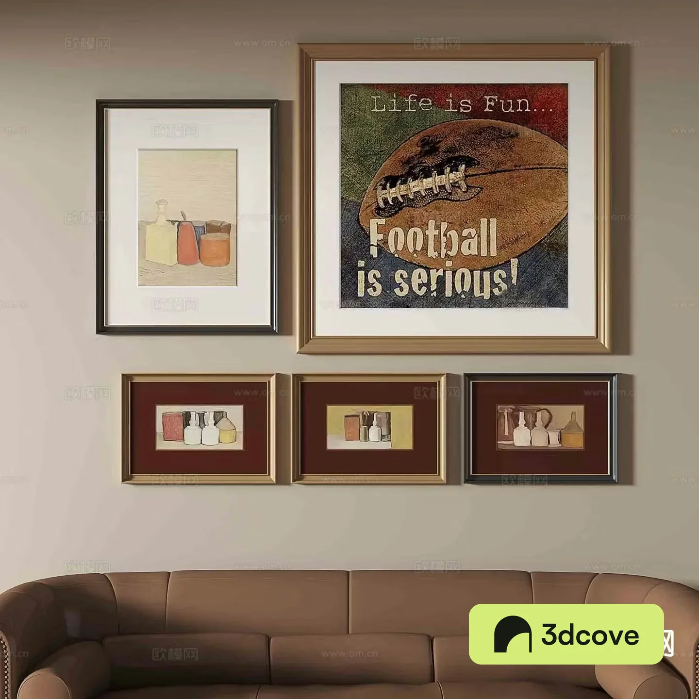 French retro painting abstract painting decorative painting