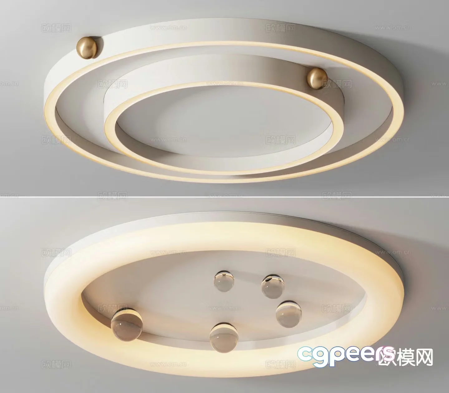 Cream style ceiling lamp living room ceiling lamp 3d model