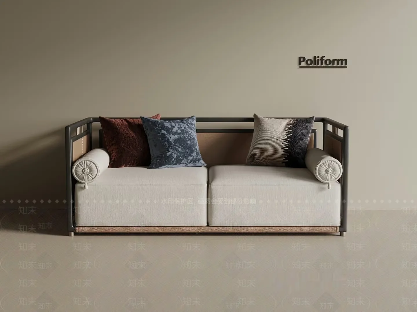 A Modern Sofa 3D Model – 18098 – VRAY Render