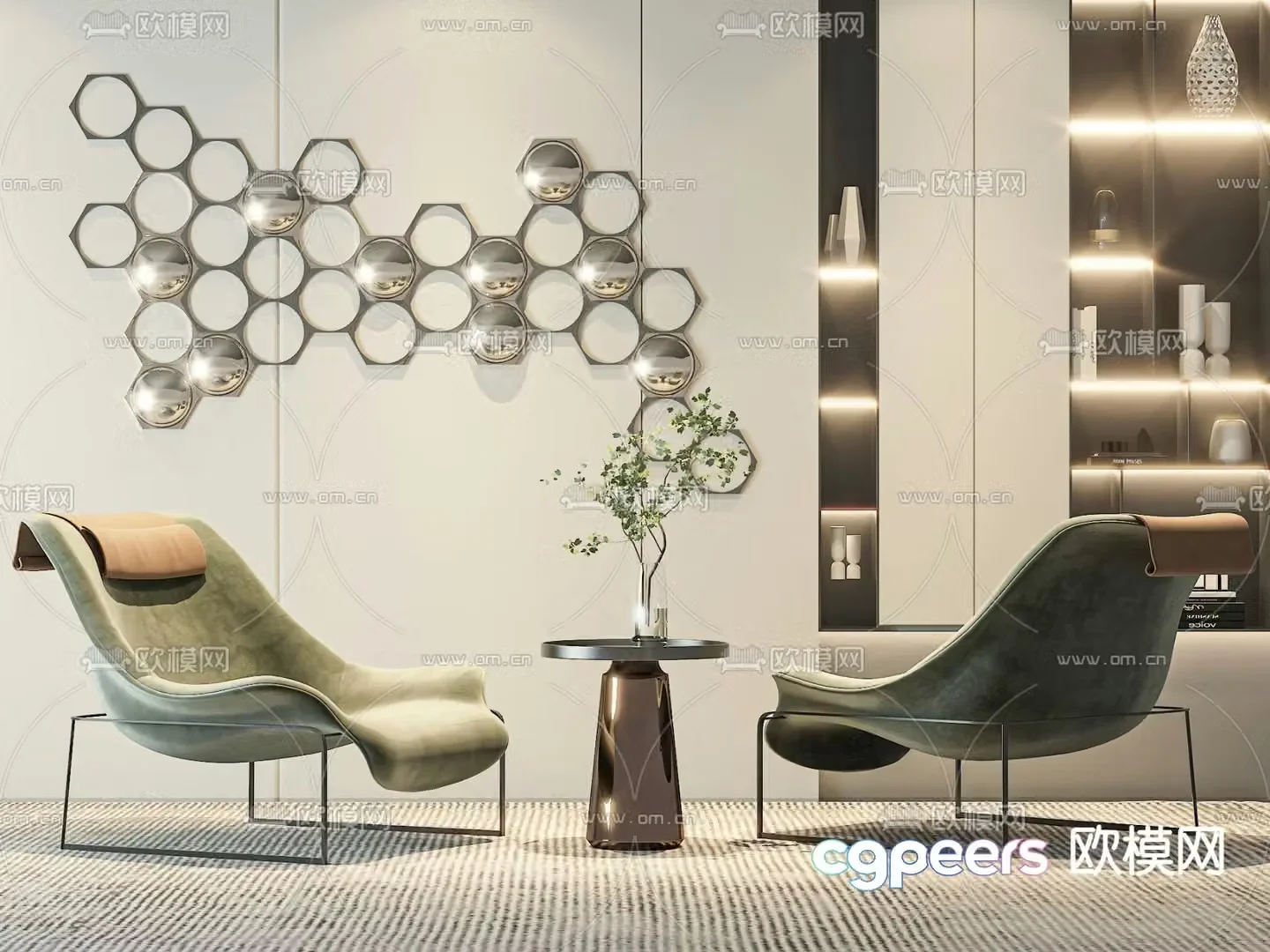modern lounge chair chair leisure chair sofa chair 3d model