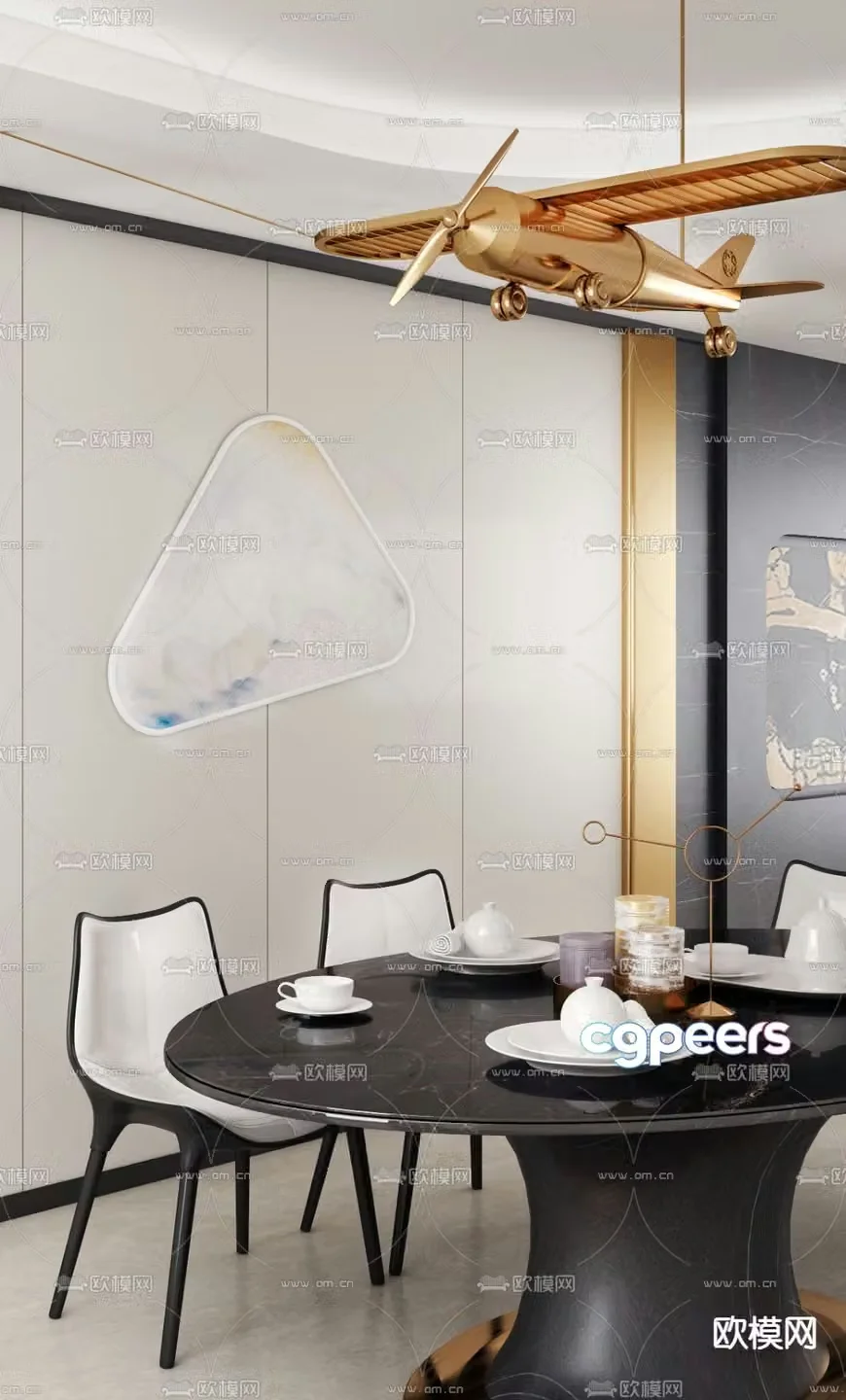 GBD design modern restaurant 3d model