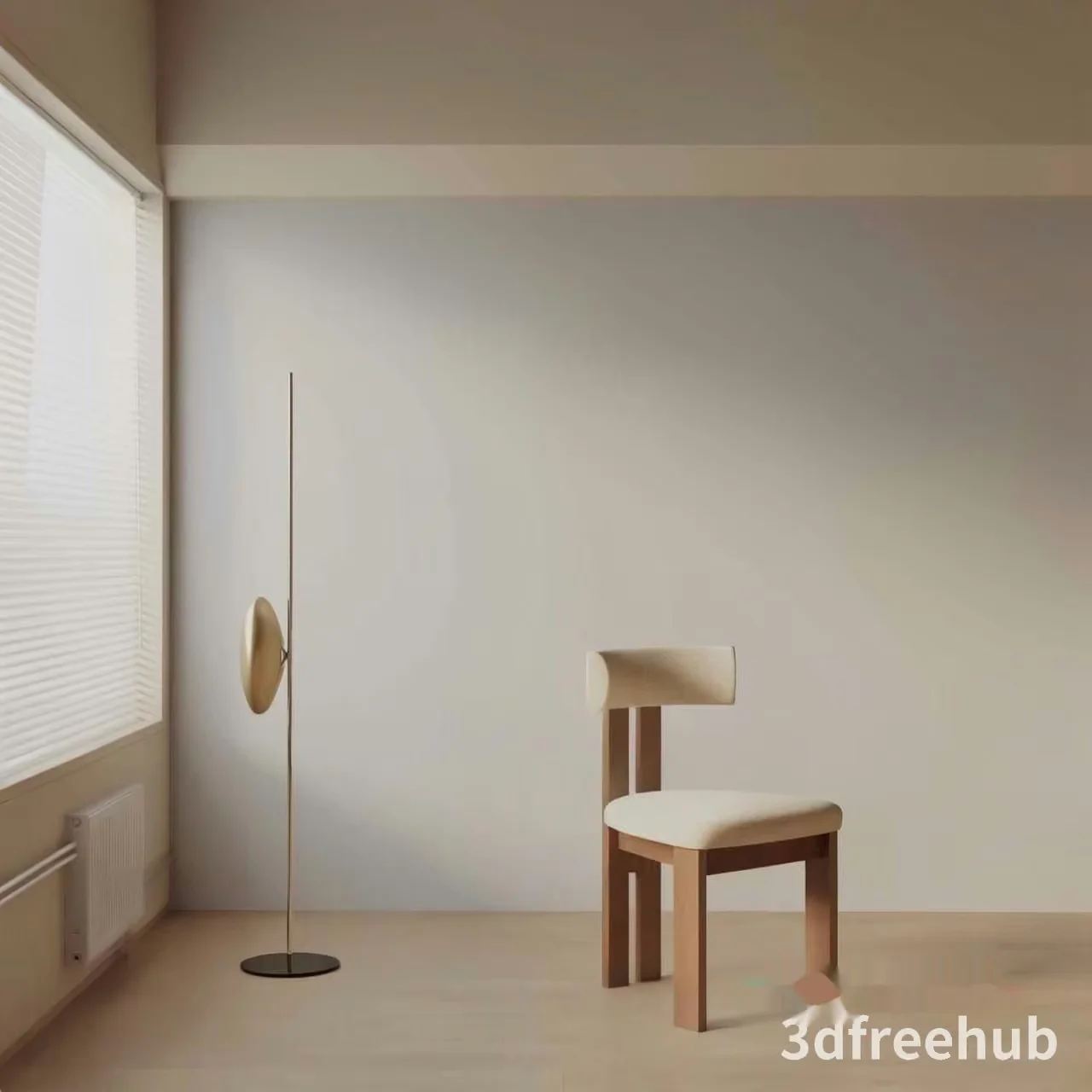 Simple Modern Room 3D Model – 20900 – VRAY Render