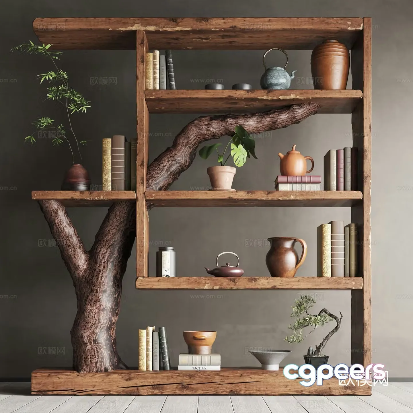 New Chinese style decorative frame 3D model