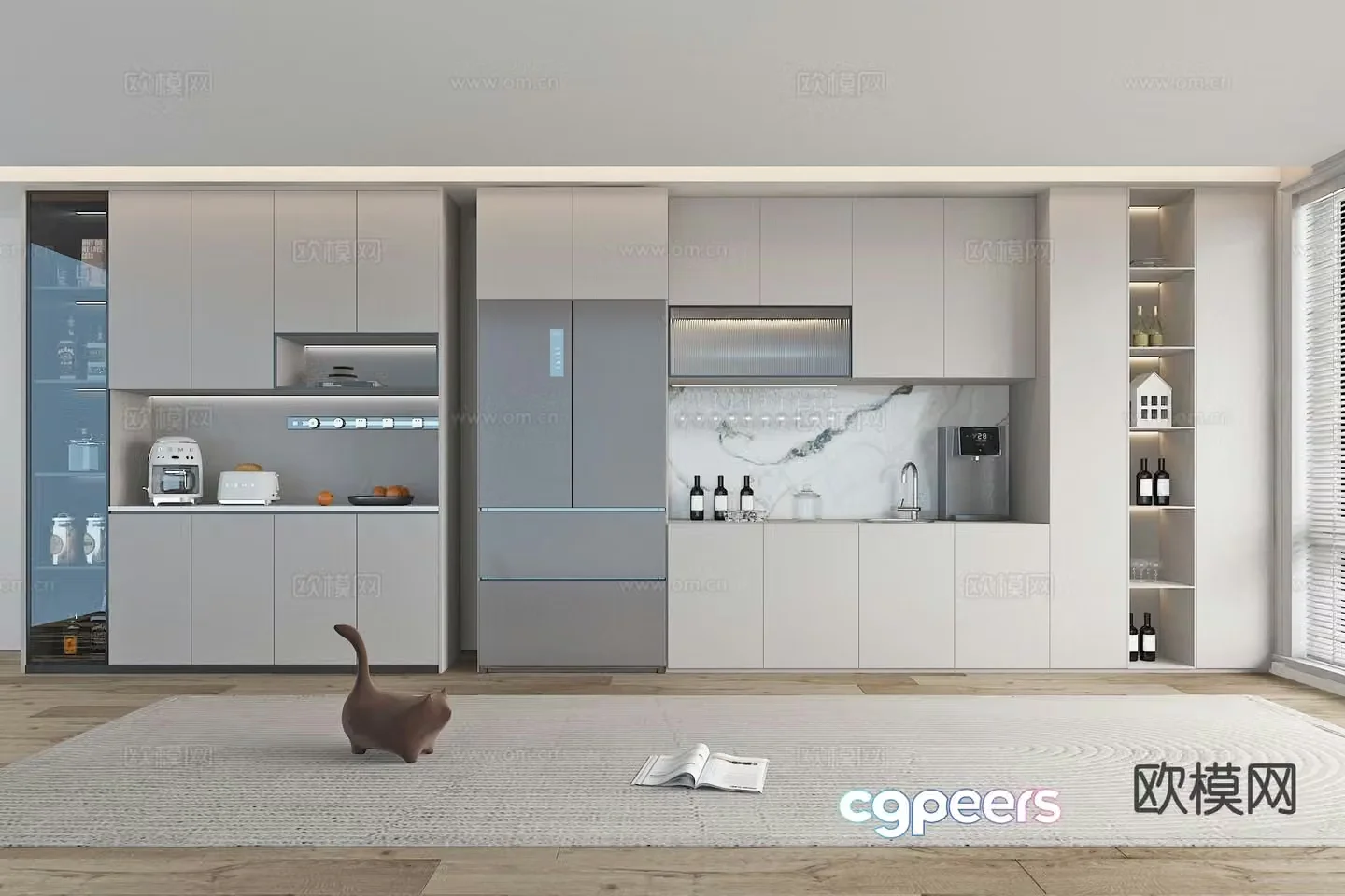 Modern sideboard 3d model