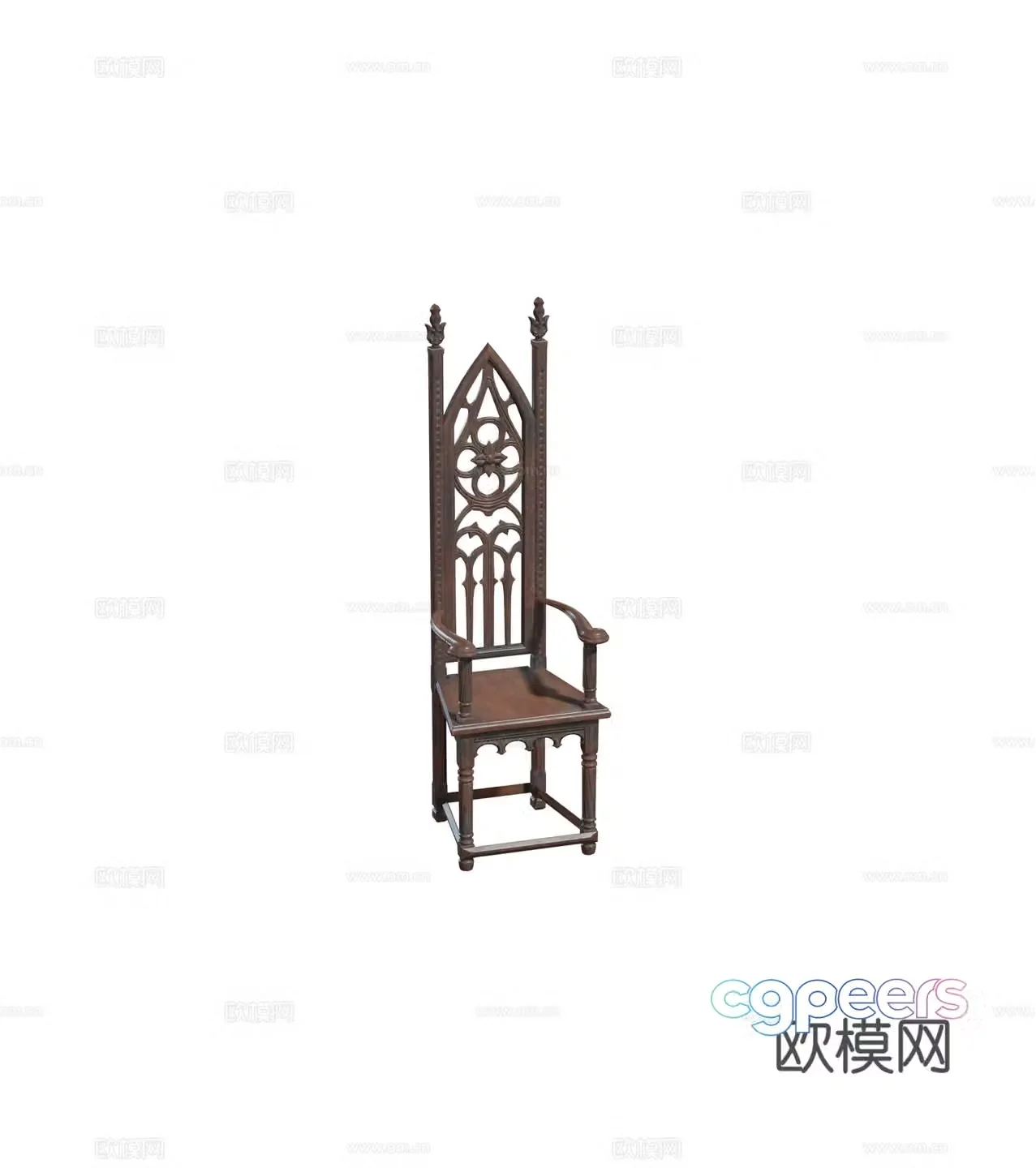 European French American Aristocratic Chair Royal Chair Wooden Chair Solid Wood Chair Single Chair Combination 3D Model