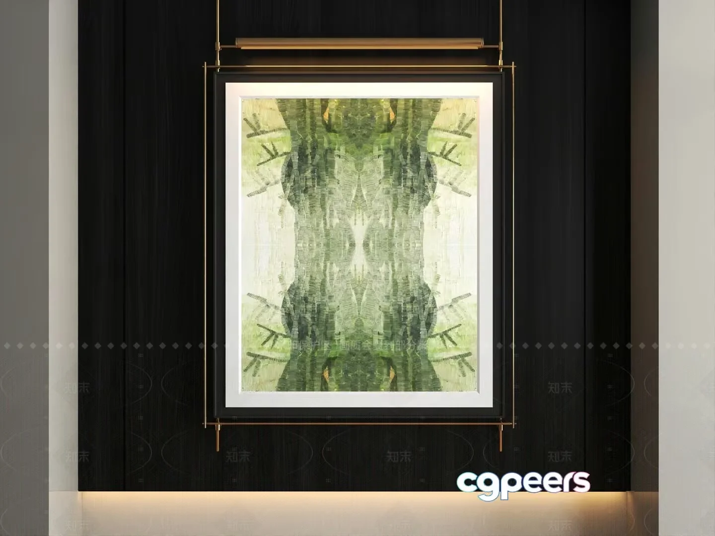 Modern Abstract Art 3D Model – 12540 – VRAY Render