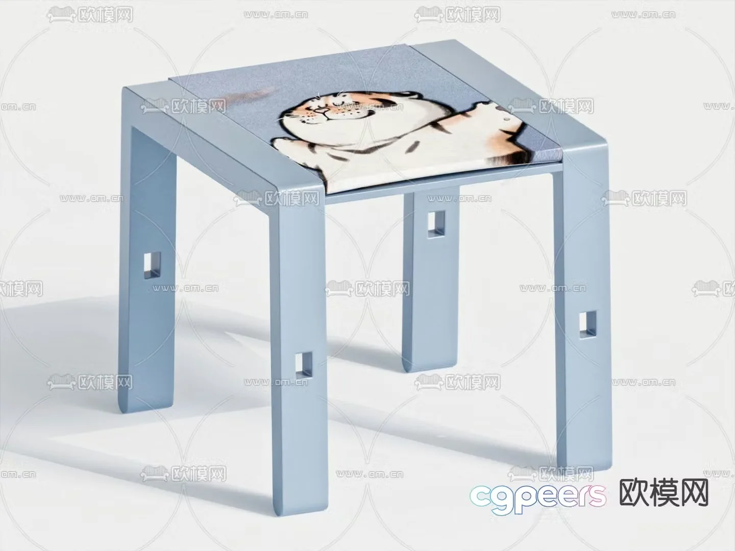 Children’s chair cartoon chair stool 3d model