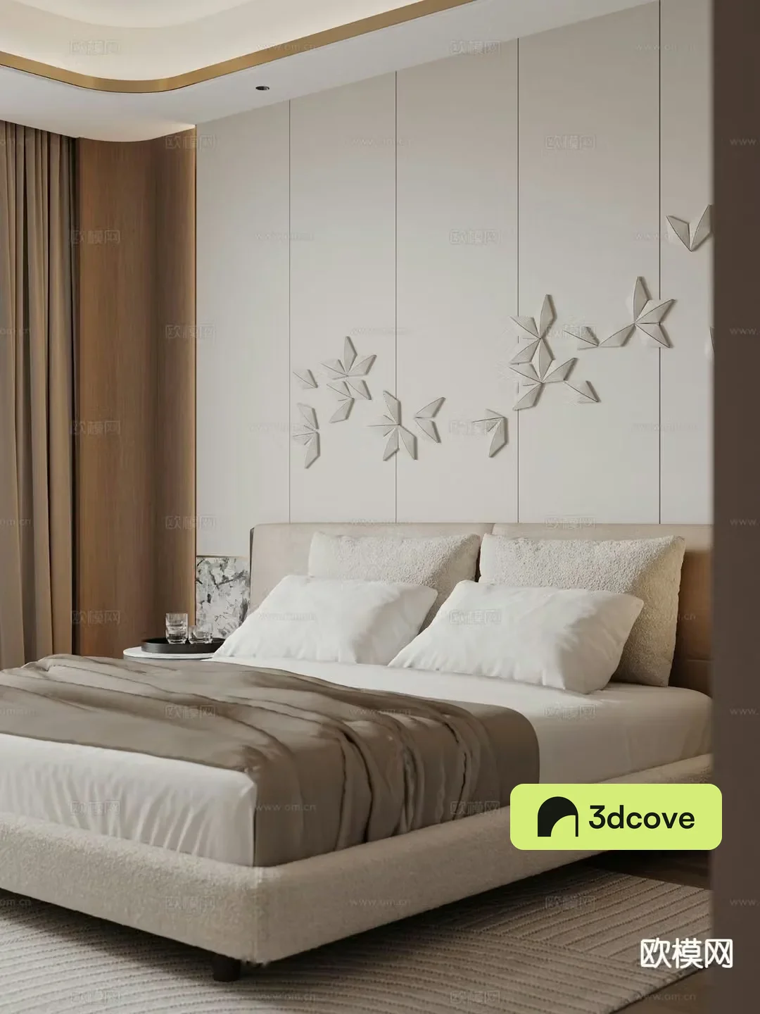 Modern double bed