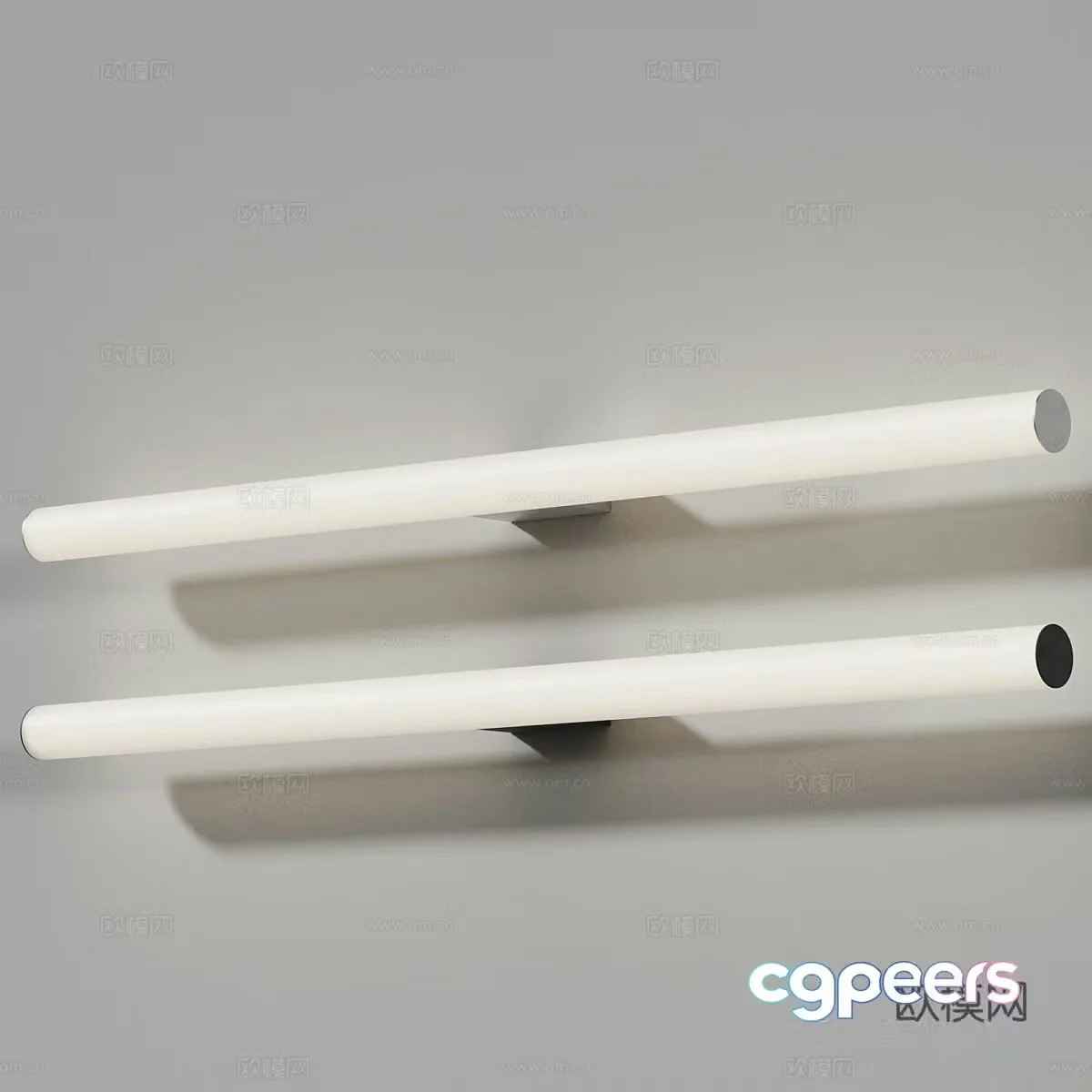 Modern minimalist front light mural light 3d model