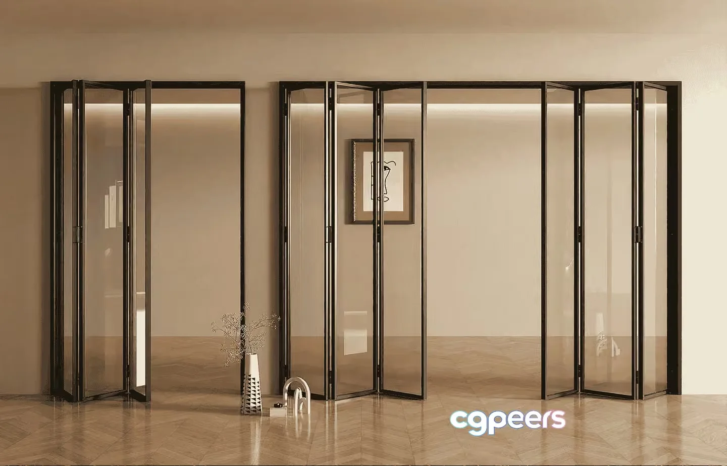 Minimalist Room Divider 3D Model – 10805 – VRAY Render