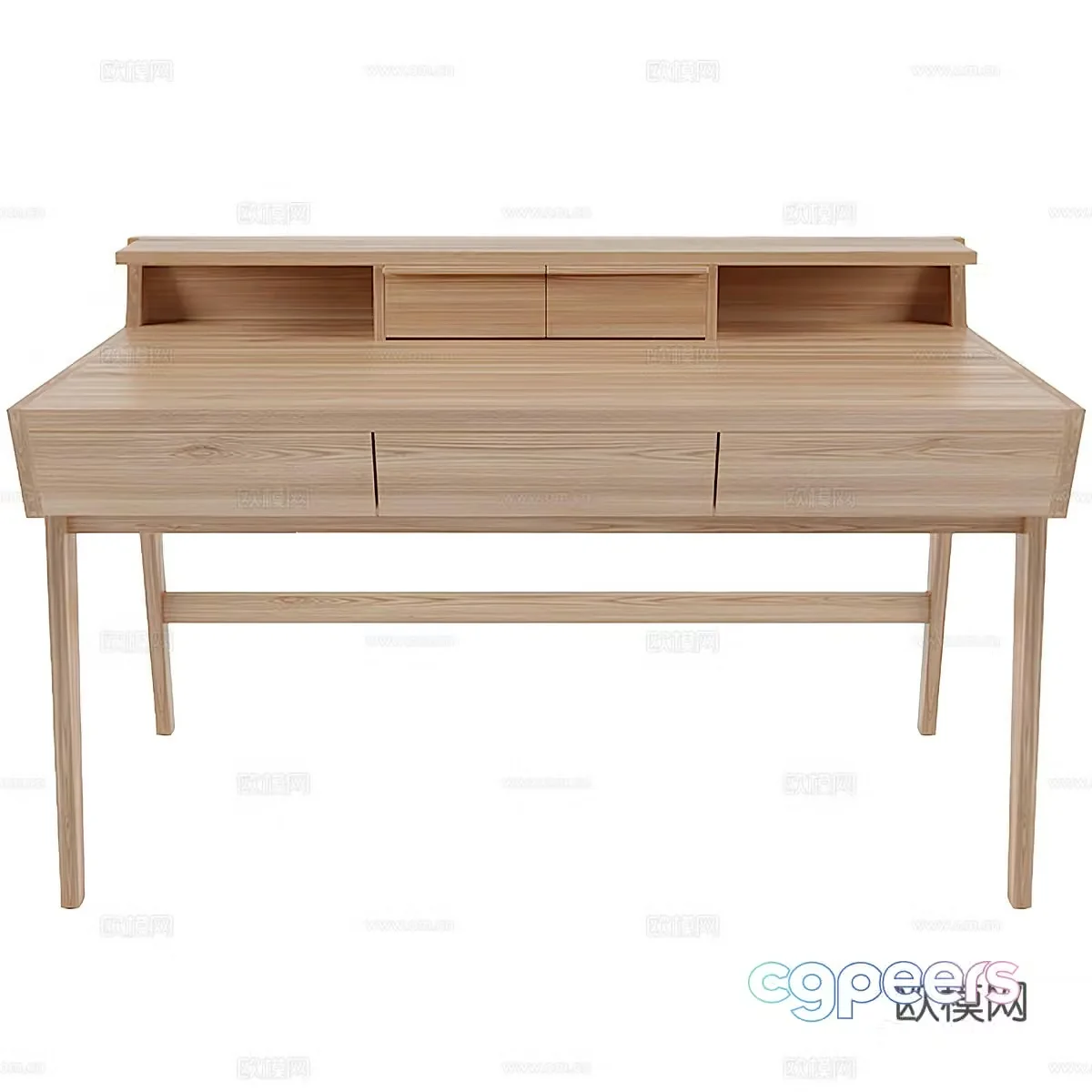 Nordic simple desk desk simple desk study desk 3d model