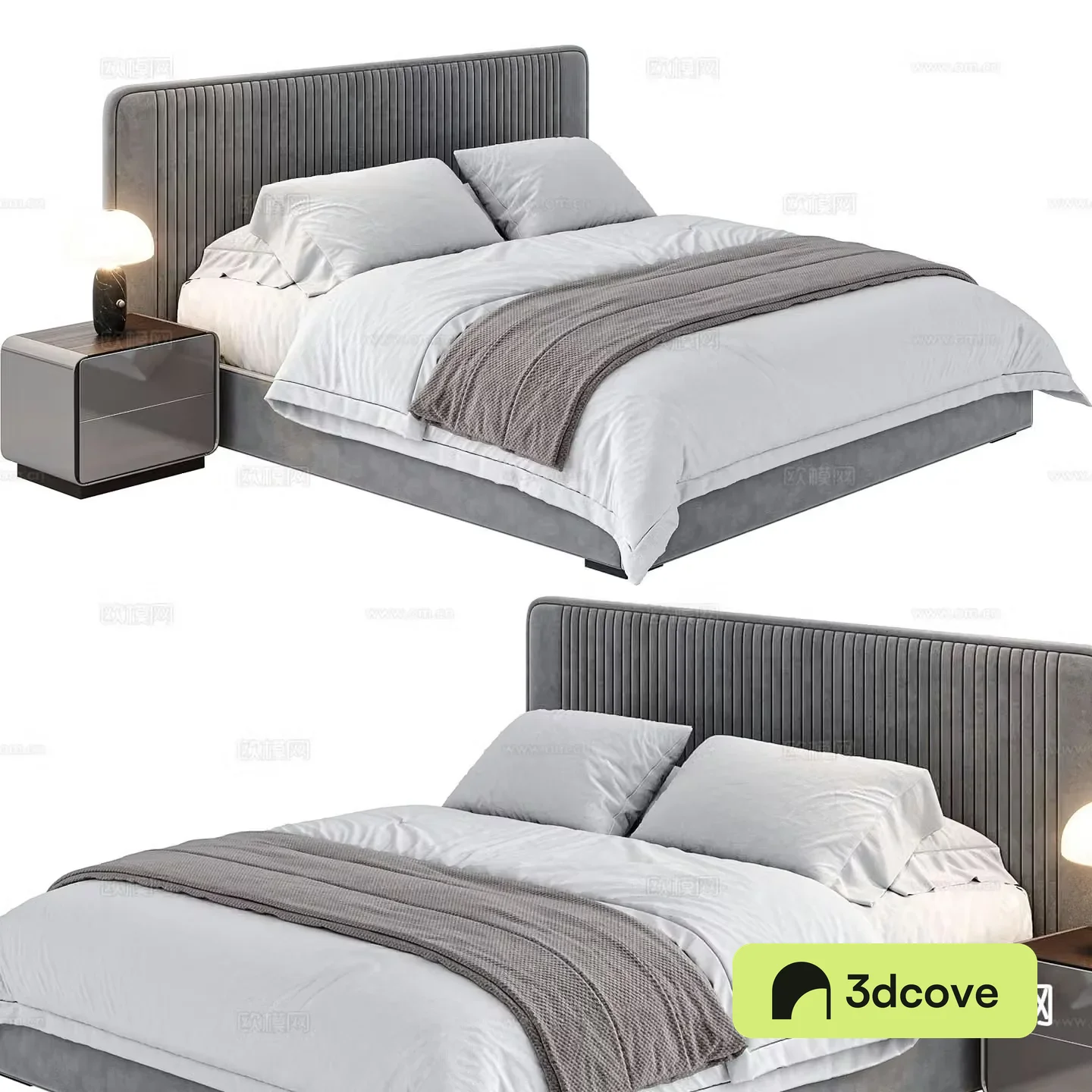 Modern double bed