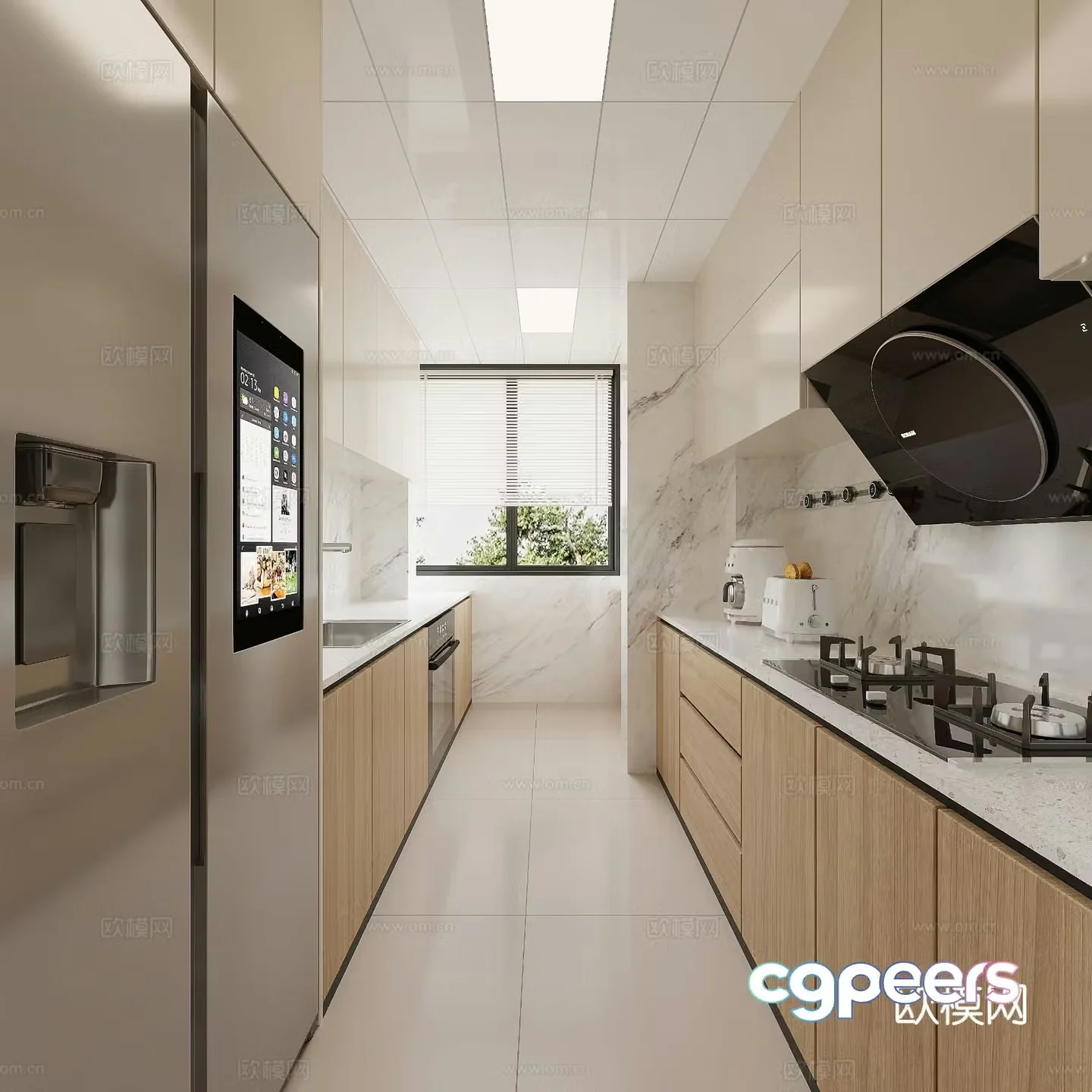 Modern kitchen 3d model