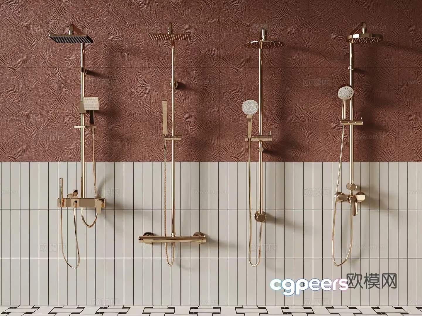 French shower 3d model