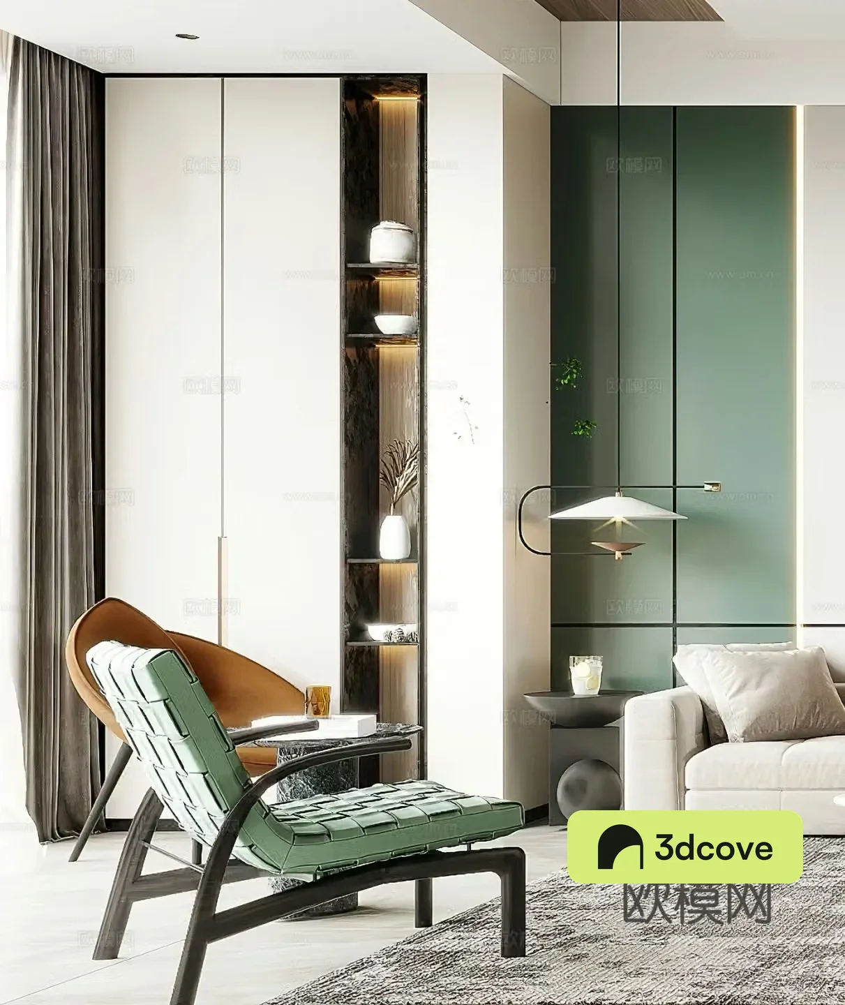 Modern leisure chair side table corner table chandeliers light luxury leisure chair single chair G656
