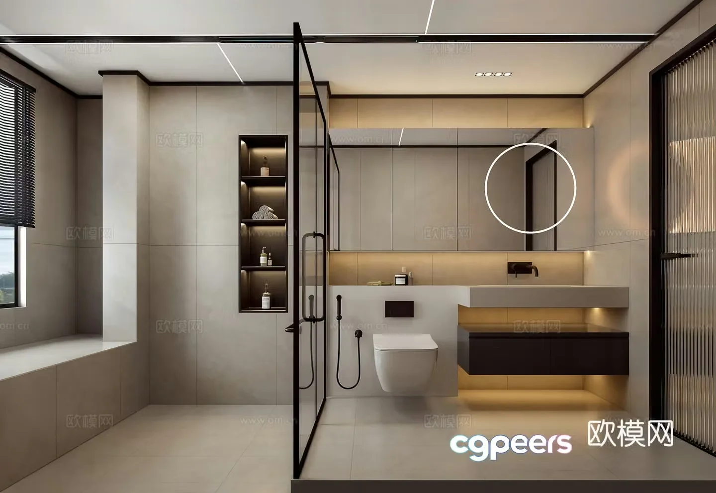 Modern bathroom 3d model
