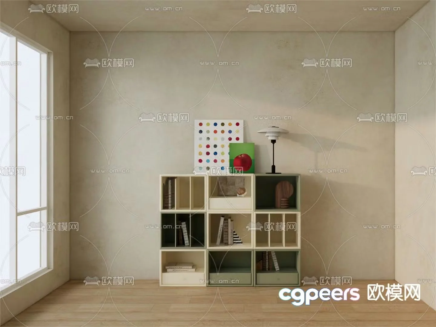 Memphis children’s cabinet toy cabinet locker 3d model