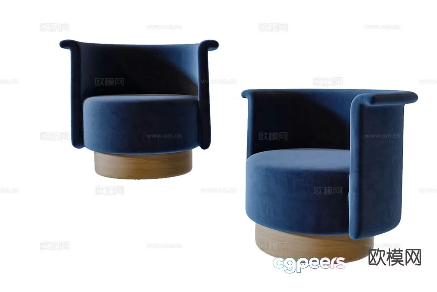 Modern single sofa 3d model