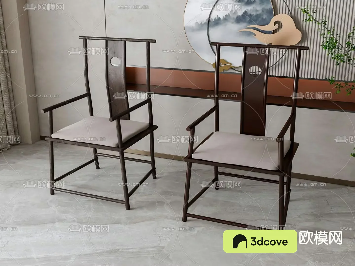 New Chinese style leisure chair tea chair