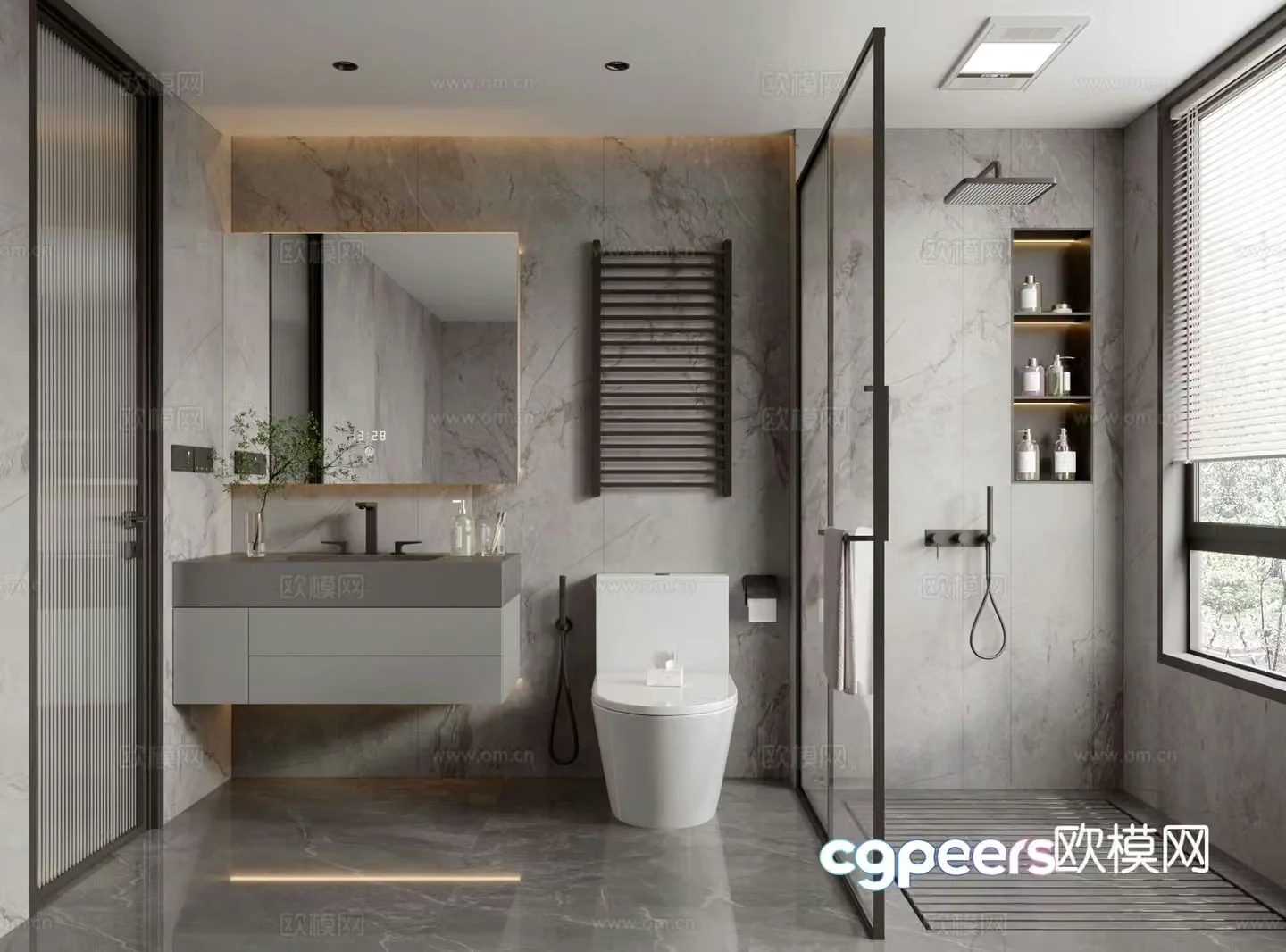 Italian bathroom 3d model