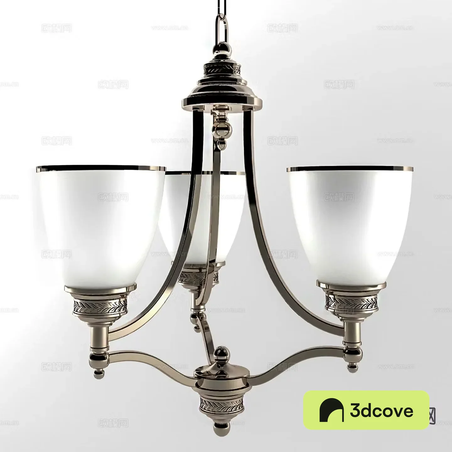 American multi-head chandelier