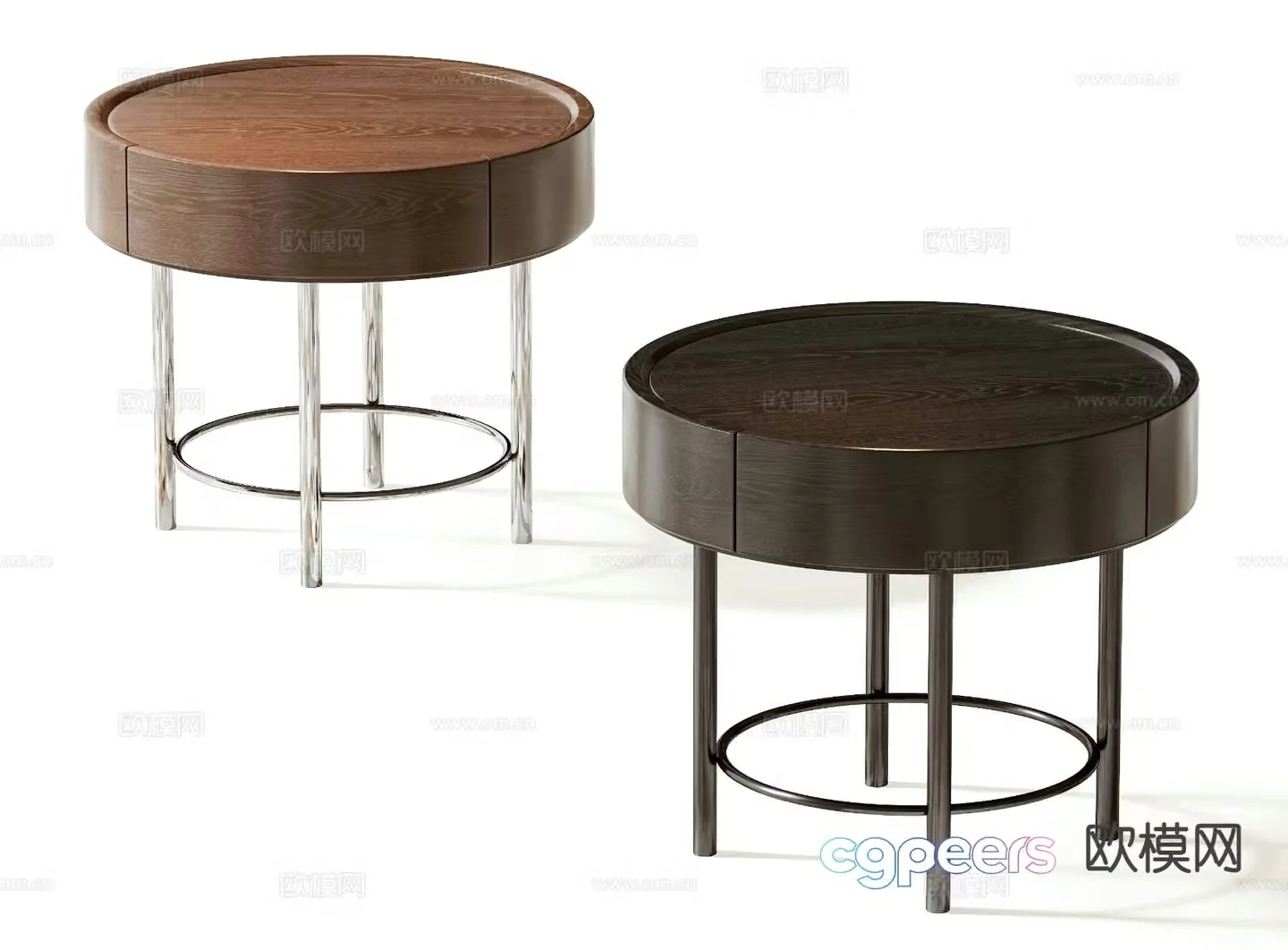 Modern bedside table 3d model