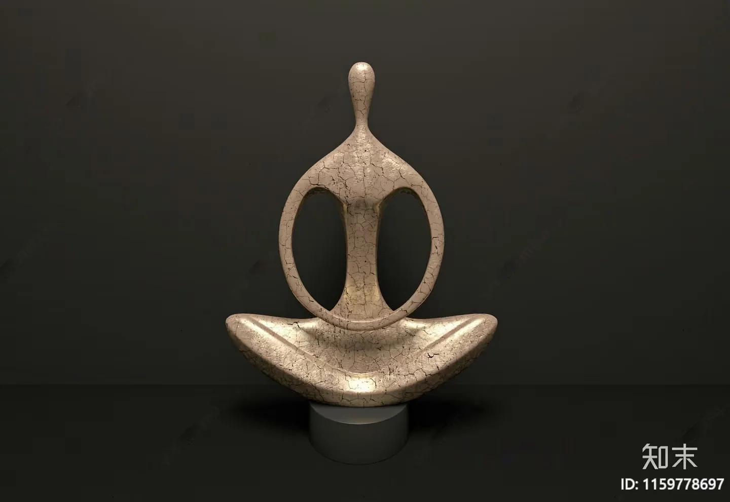 Abstract Sculpture 3D Model – 10545 – VRAY Render