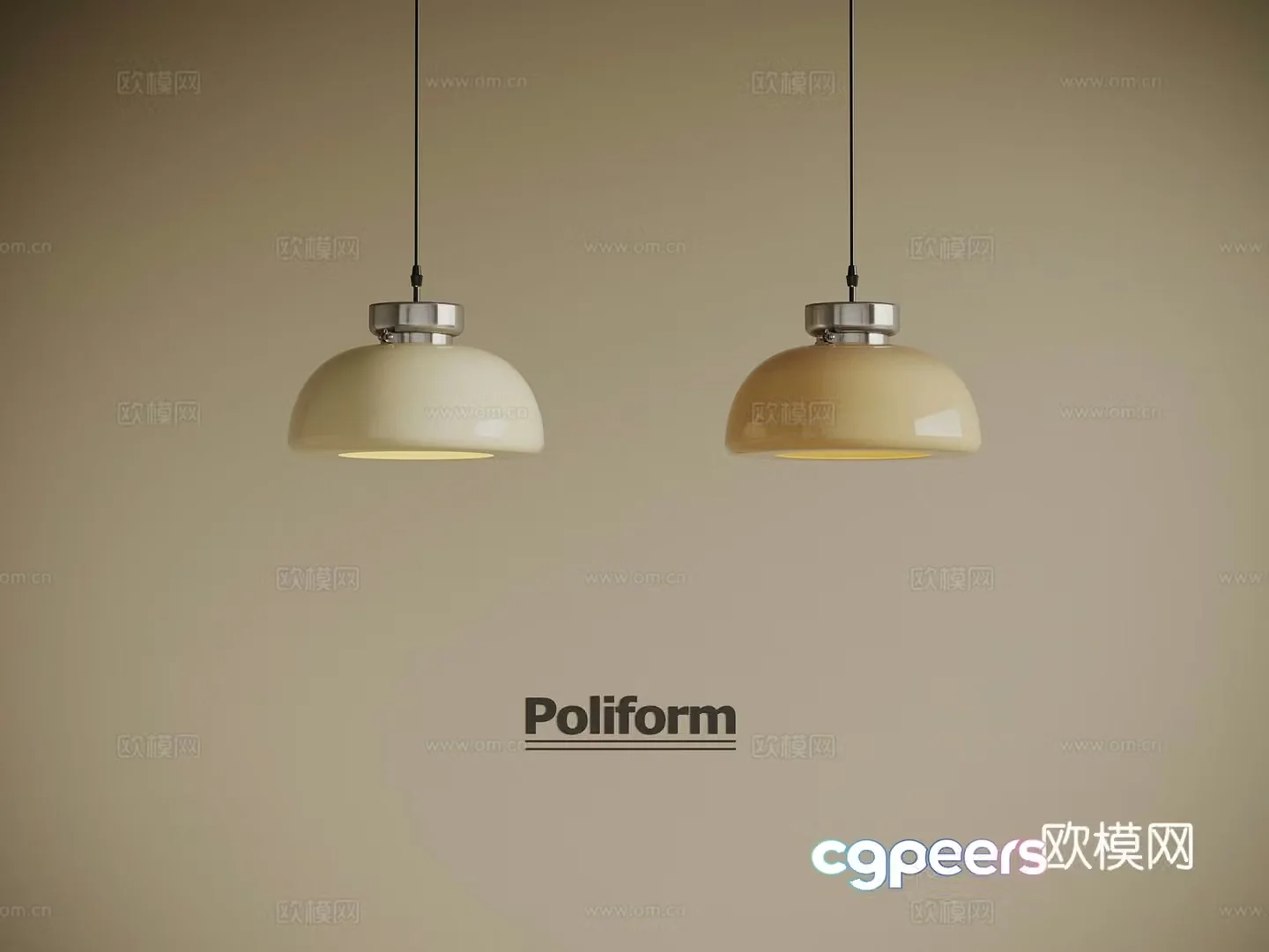 Modern cream style small chandelier bedside chandelier 3d model