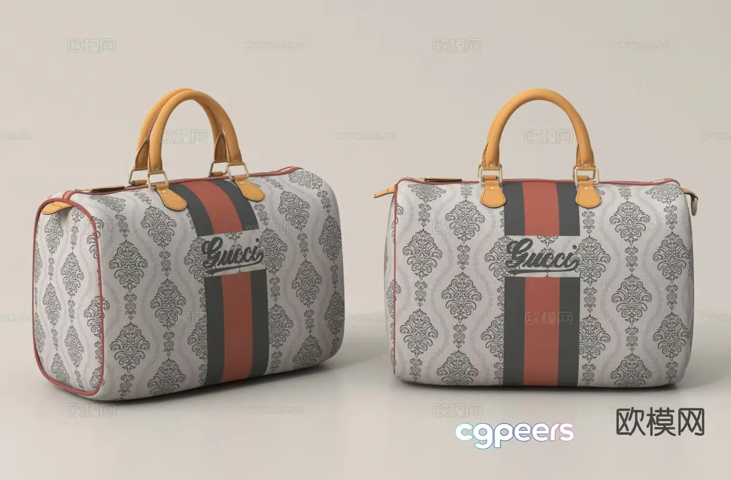 Modern bag handbag ladies bag leather bag 3d model