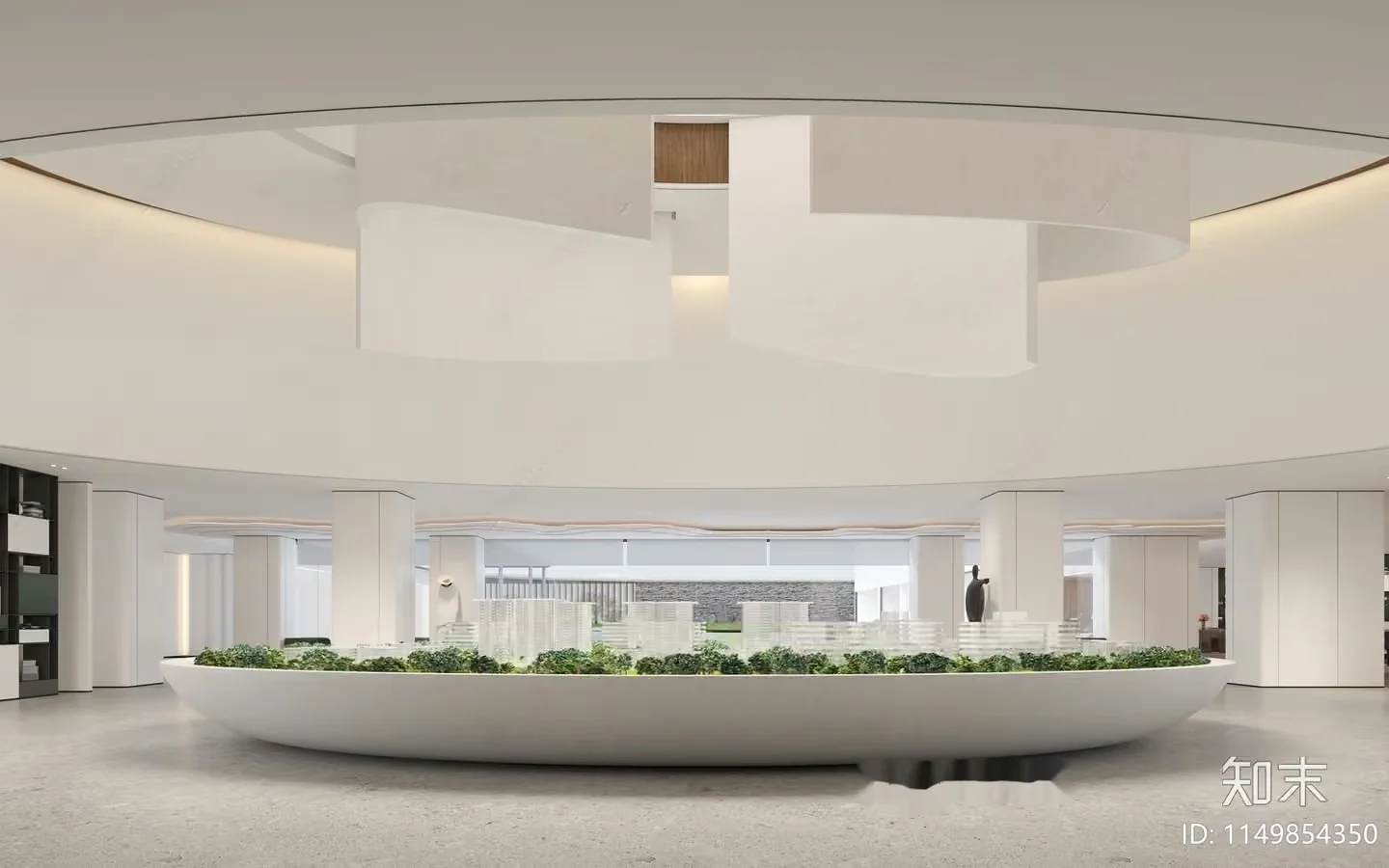Modern White Interior 3D Model – 10563 – VRAY Render