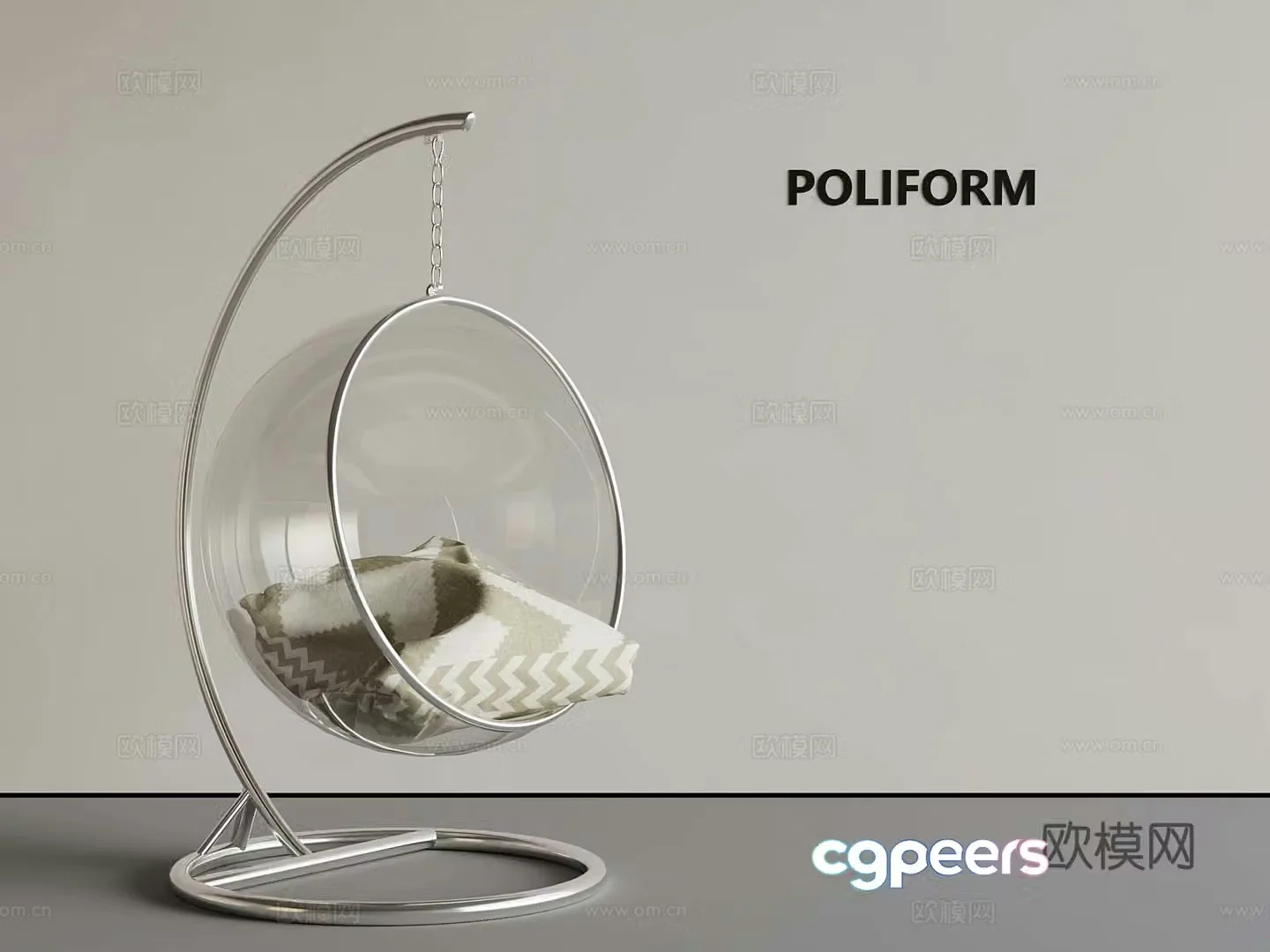 Modern hanging chair 3d model