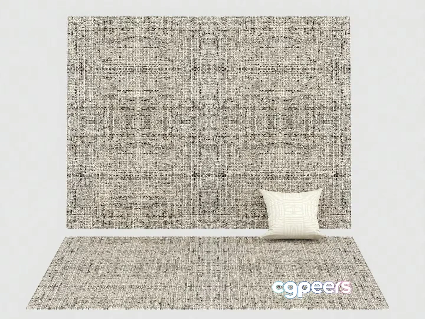 A Beige Rug 3D Model – 10613 – VRAY Render