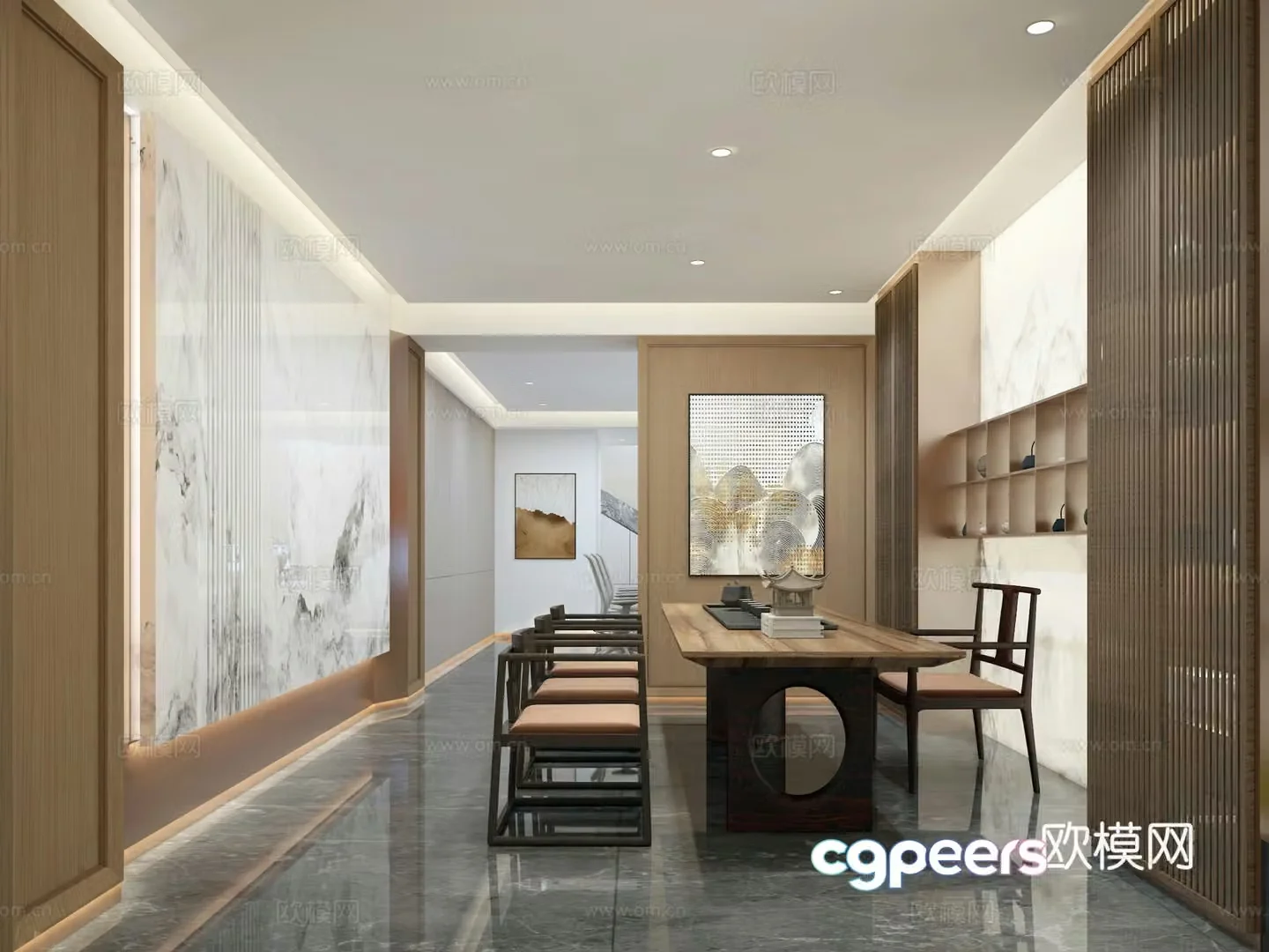 Tea room 3d model