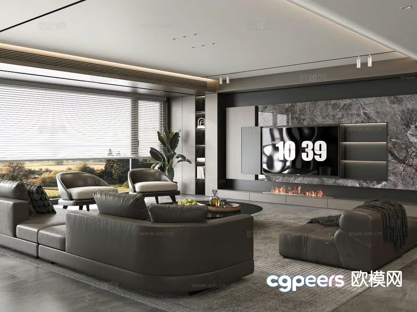 Italian living room 3d model