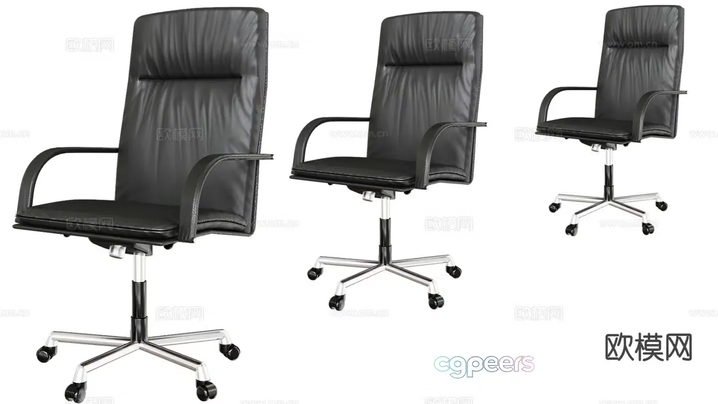 Modern office chair conference chair staff chair 3d model
