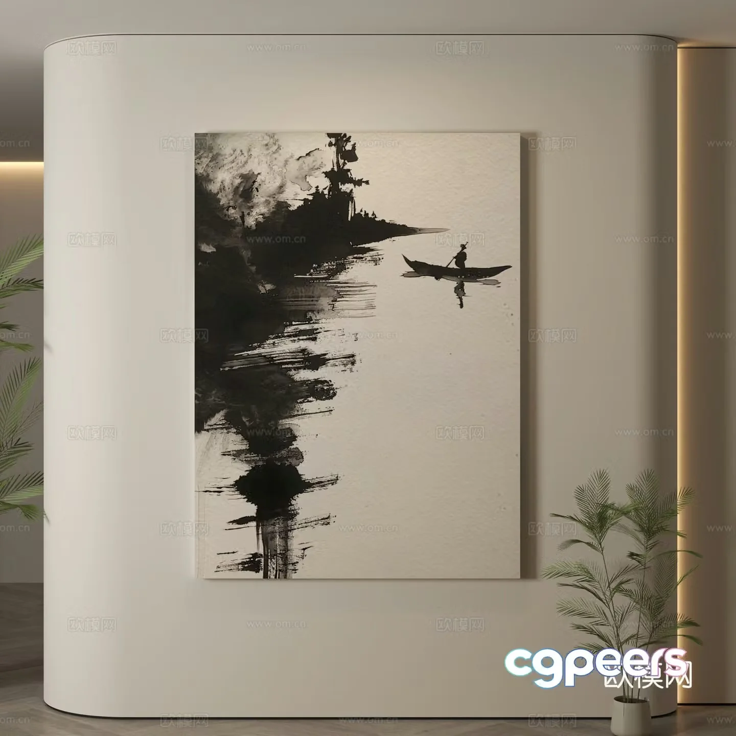 Modern hanging paintings Italian hanging paintings Simple hanging paintings Hanging paintings Decorative paintings 3D model