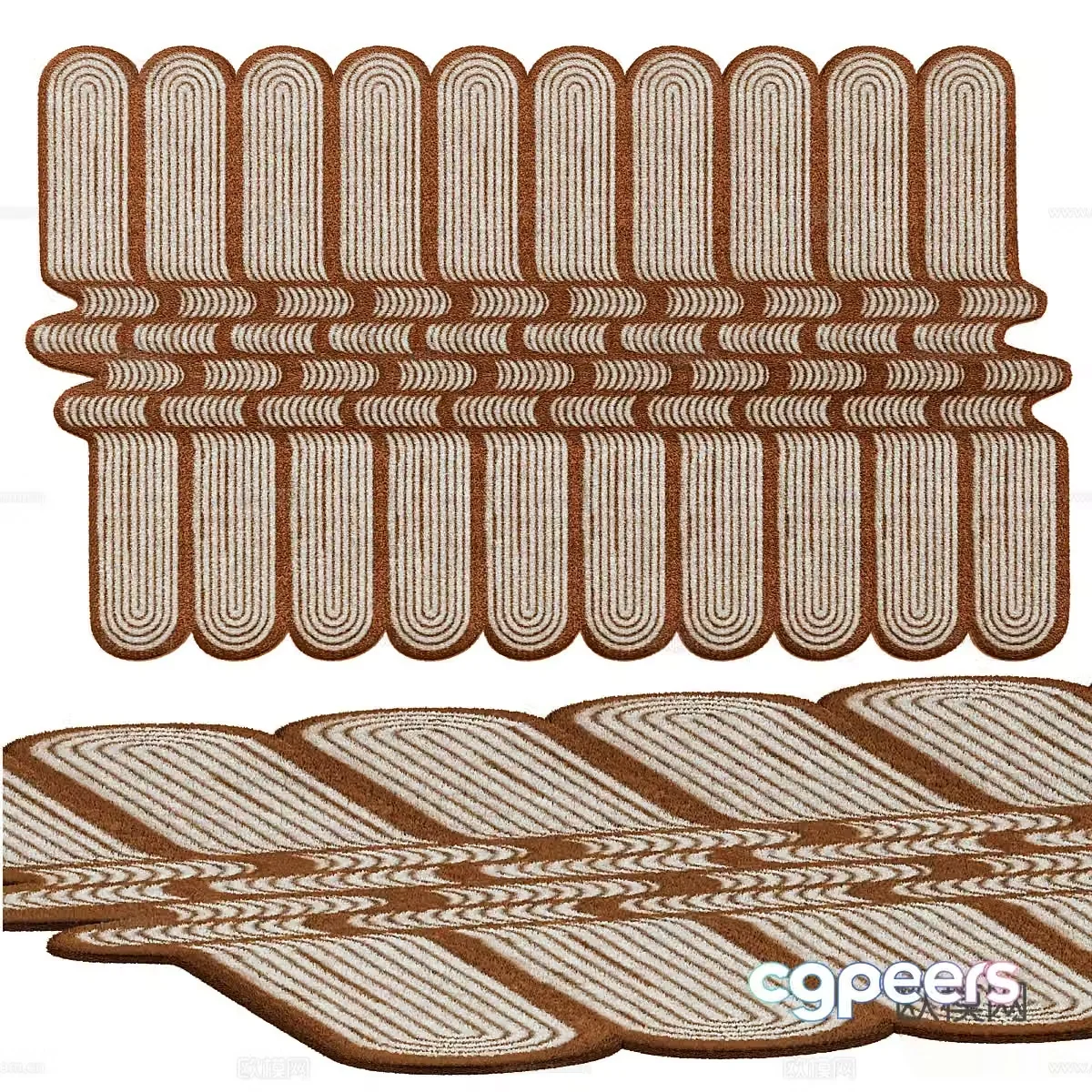 Square carpet 3d model