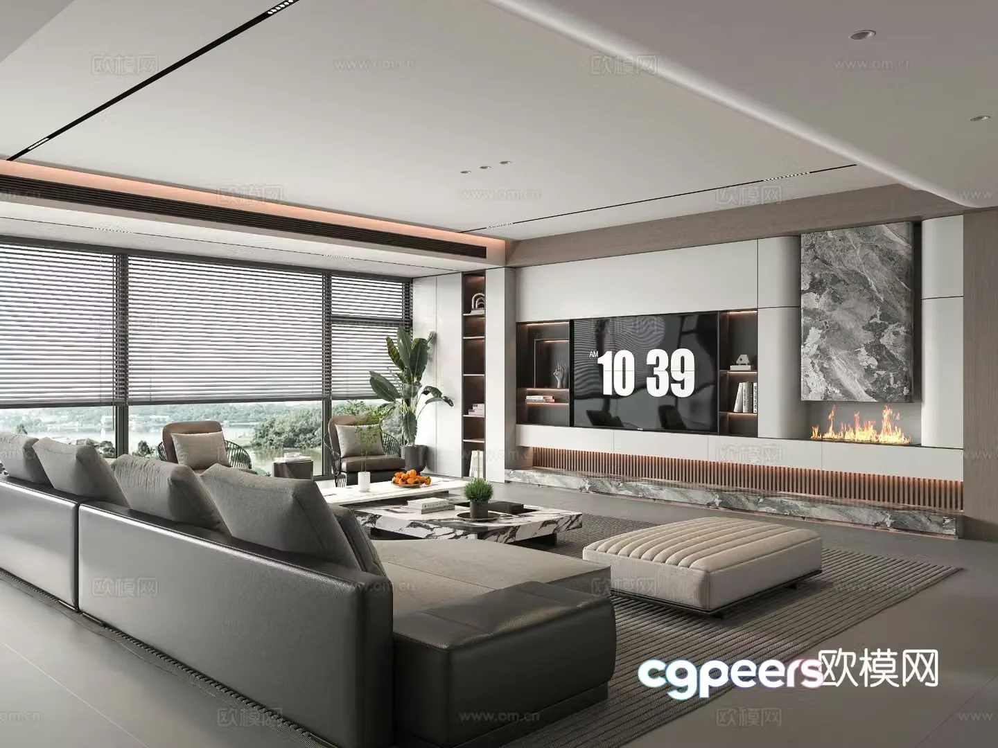 Modern living room 3d model