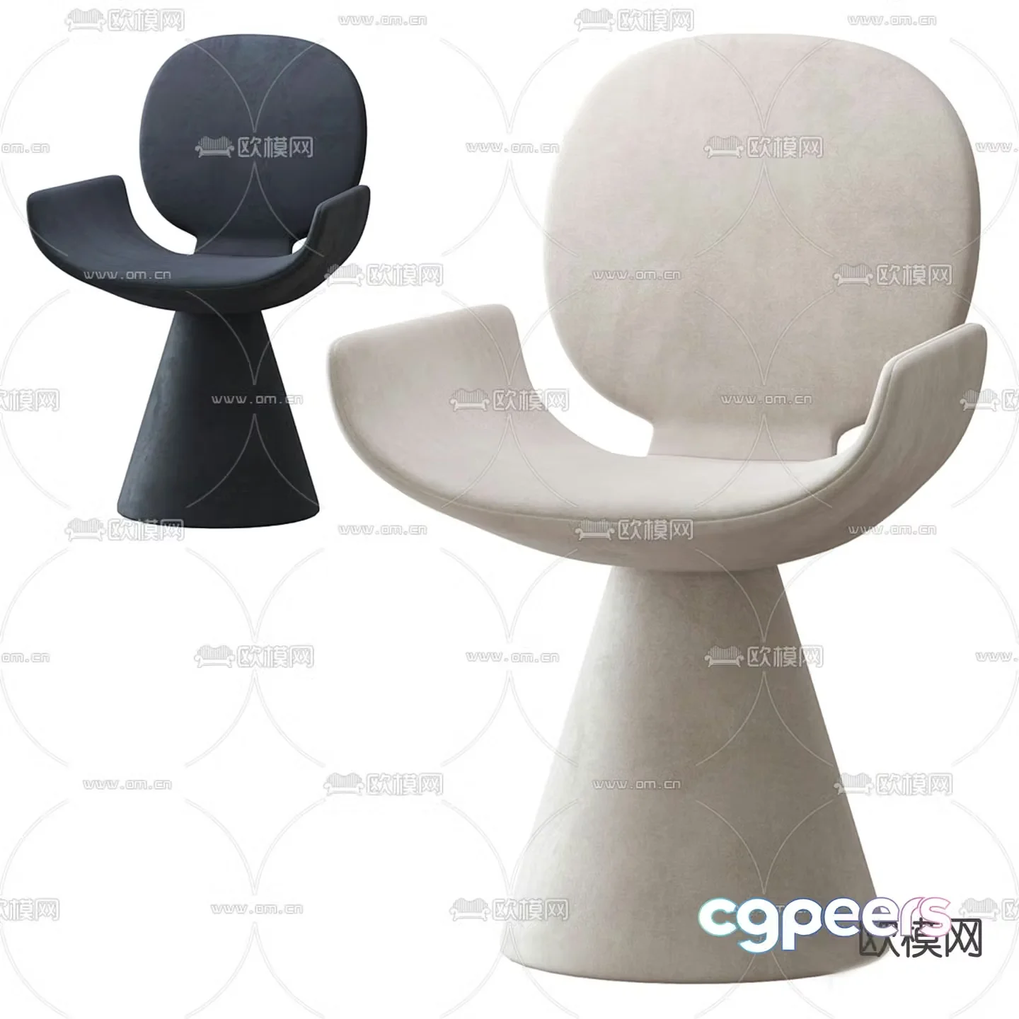 Yoppi Bernardo Chairman Chair Lounge Chair 3d model