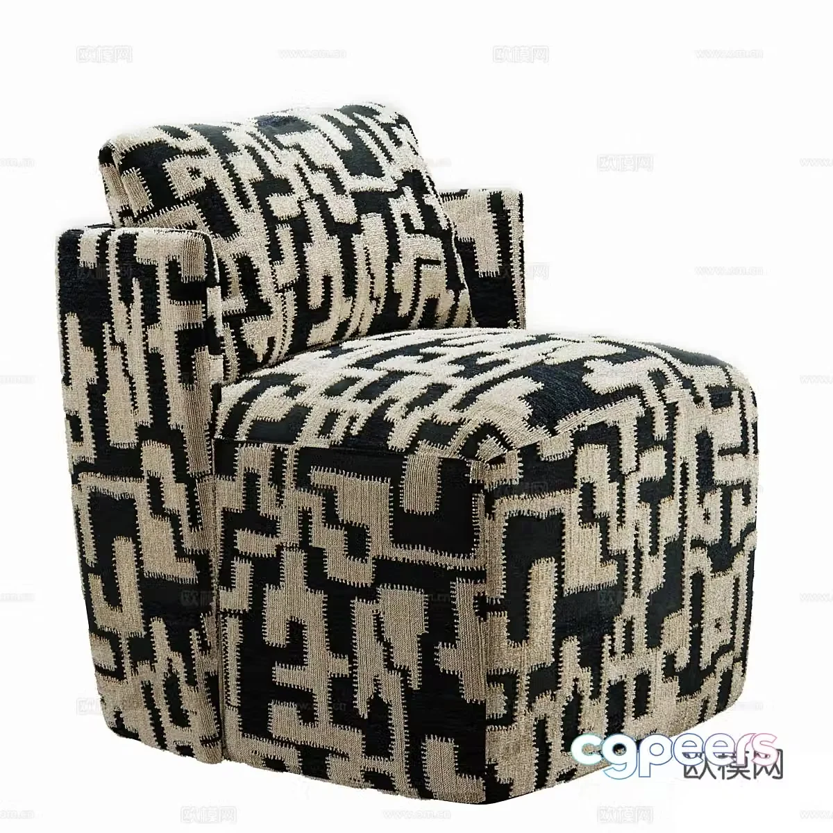 Modern Italian Vera Club casual sofa 3d model