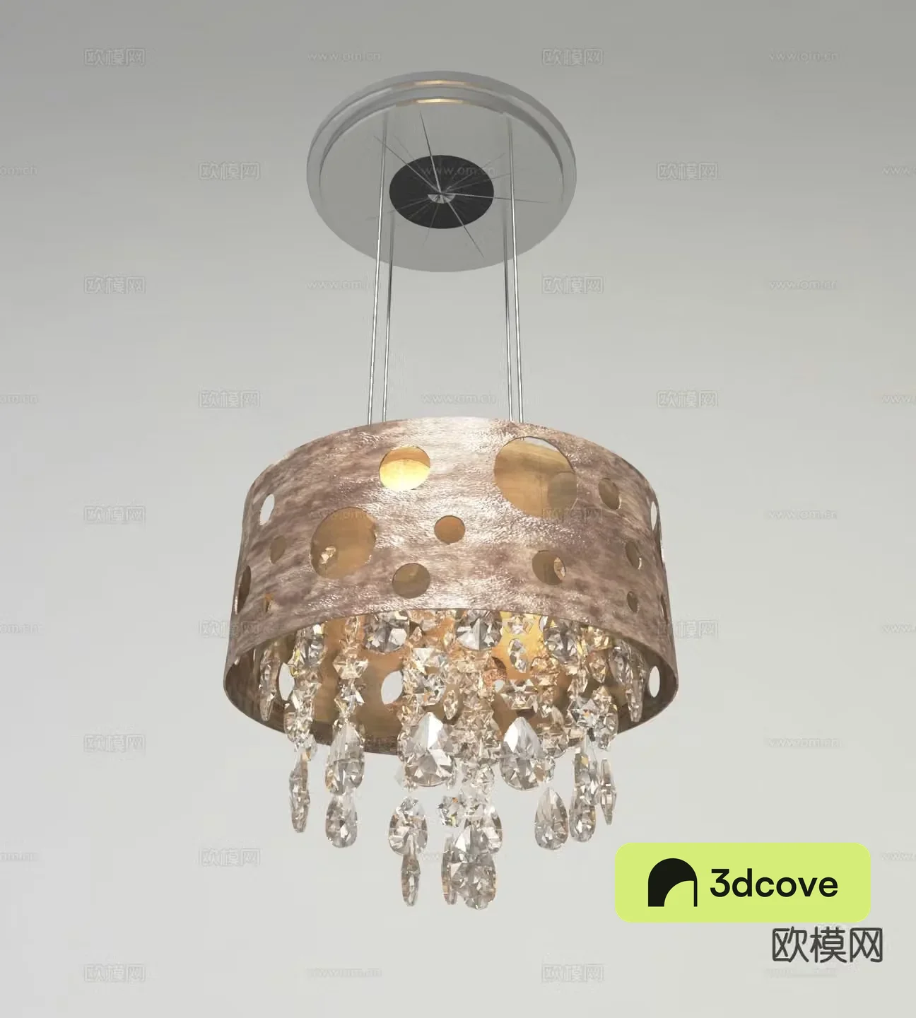 European crystal lamp