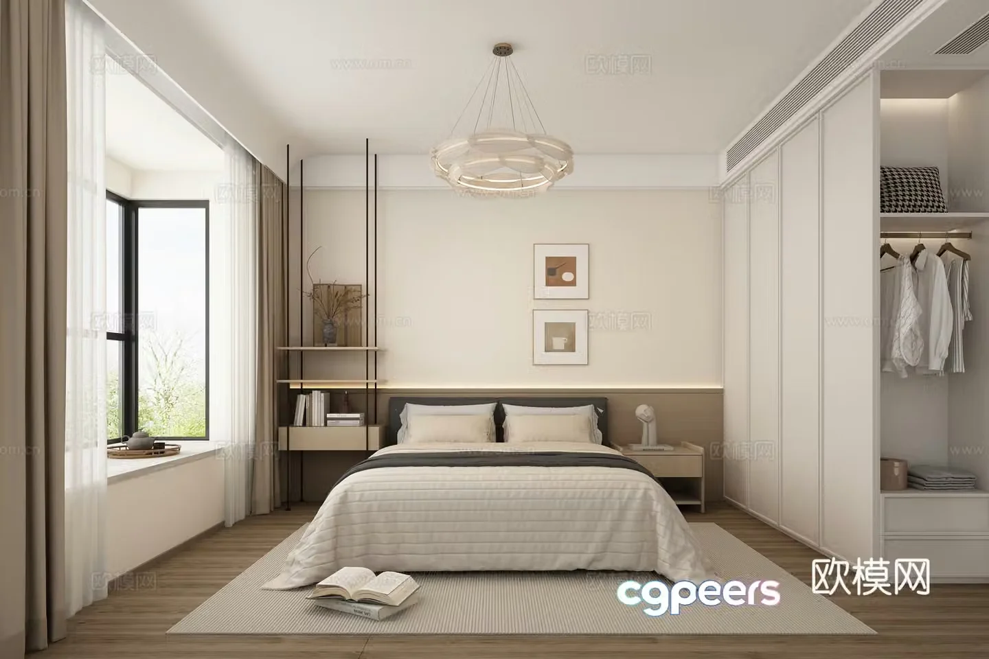 Modern bedroom 3d model