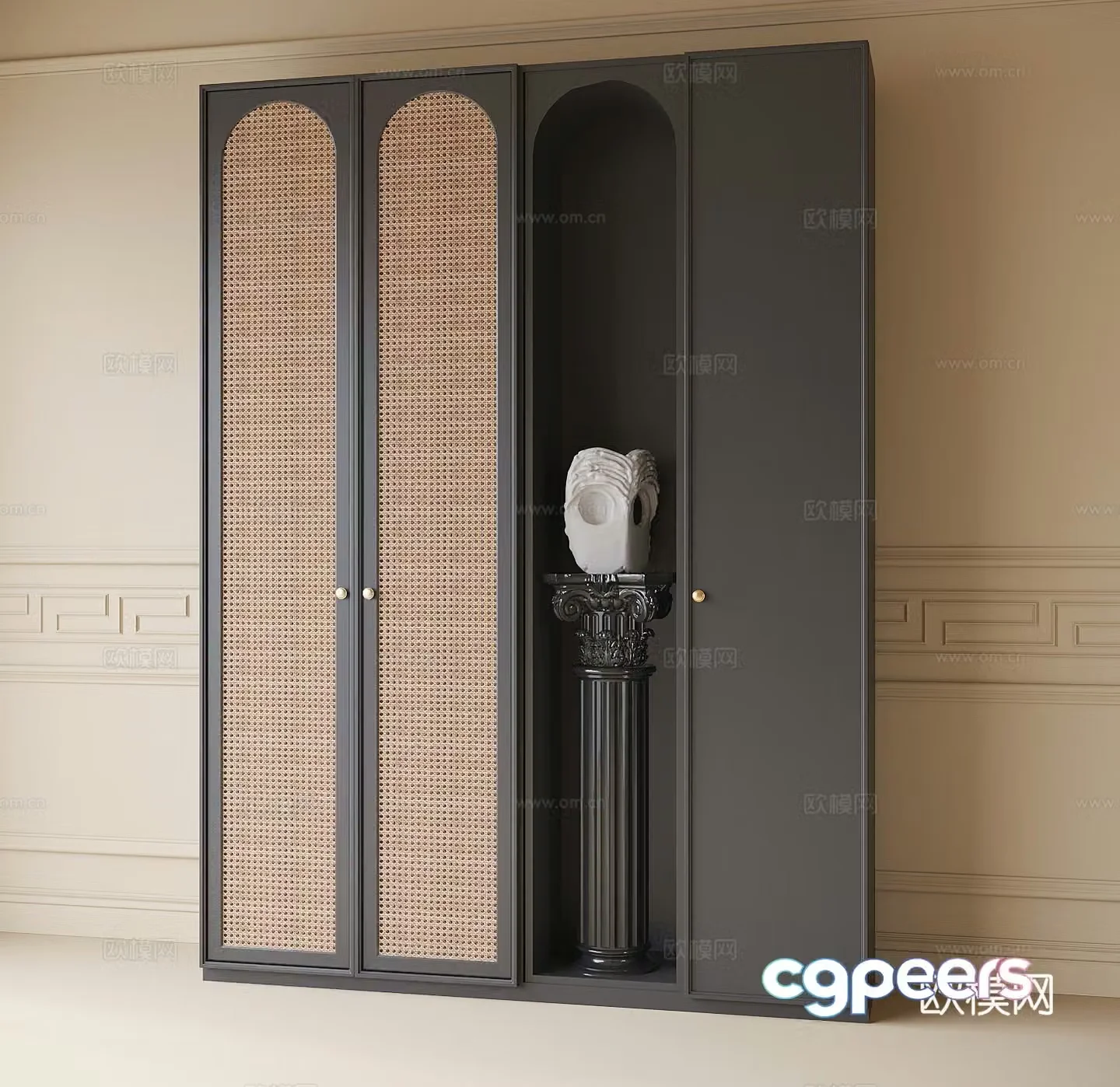 French wardrobe 3d model