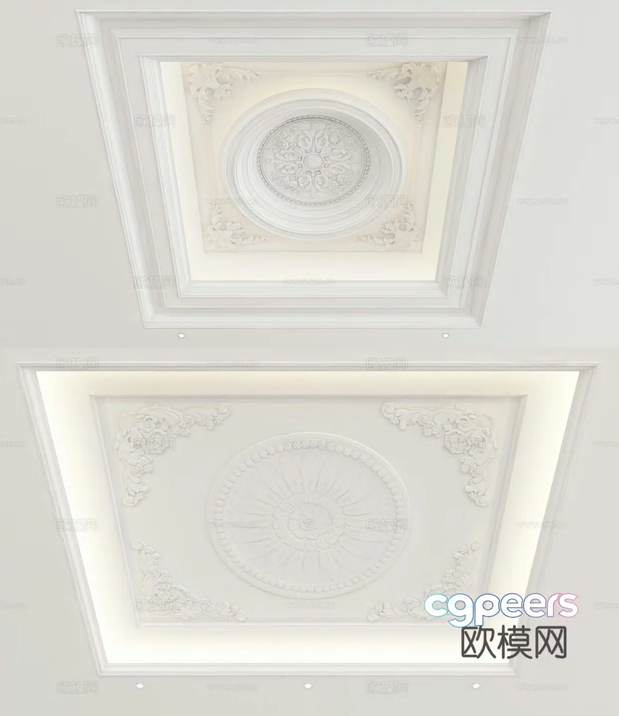 European style ceiling 3D model